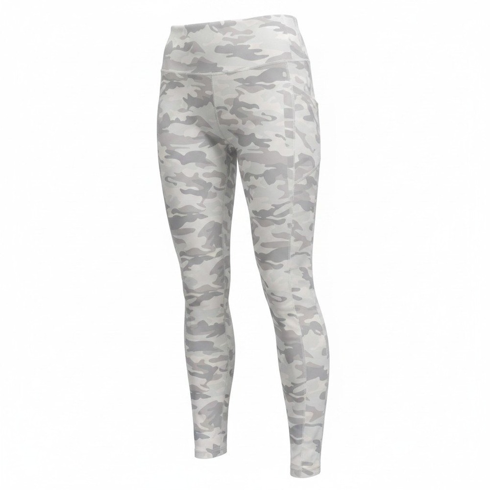 Leggings Ododos Medium‎ Womens White Camo Excellent High Waisted Pockets Yoga